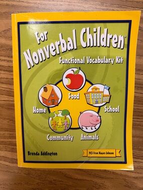 For Nonverbal Children Functional Vocabulary Kit - Yellow. Complete kit.